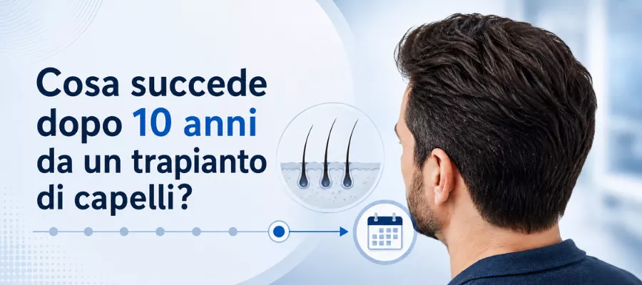 Cosa succede a un trapianto di capelli dopo 10 anni?