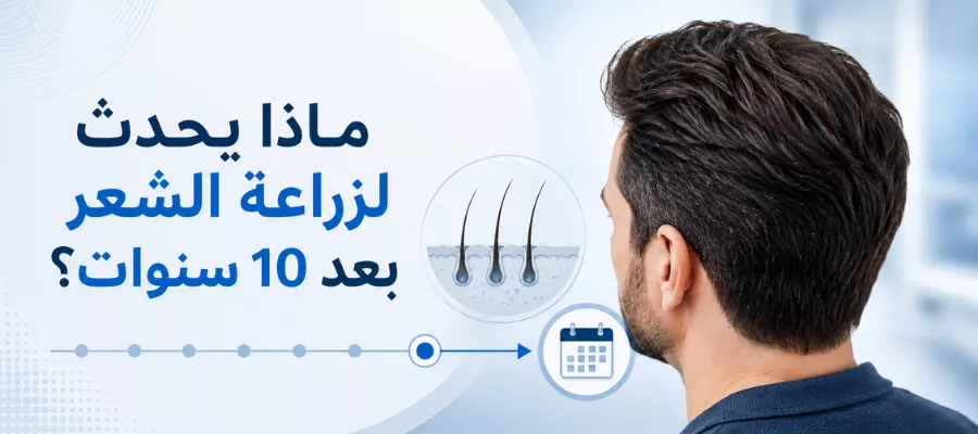 ماذا يحدث بعد عشر سنوات من عملية زراعة الشعر؟