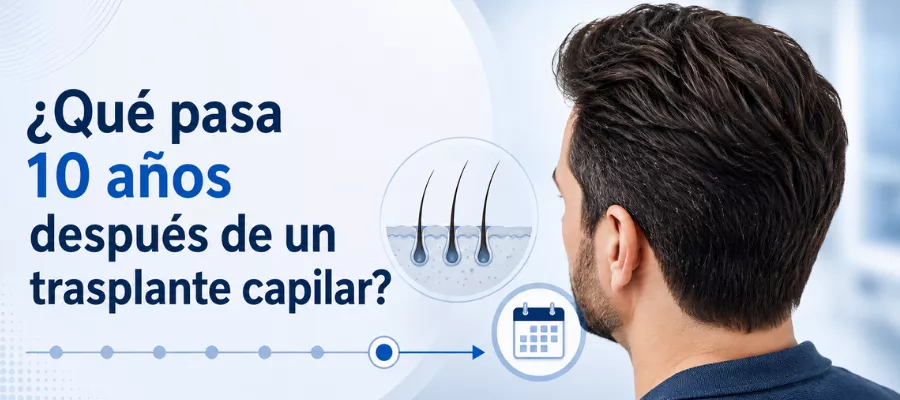 Cosa succede a un trapianto di capelli dopo 10 anni?¿Qué ocurre con un trasplante de cabello después de 10 años?